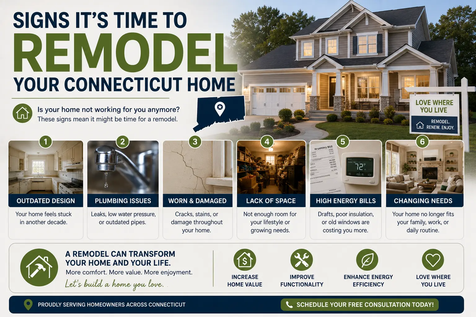 Signs It’s Time to Remodel Your Connecticut Home